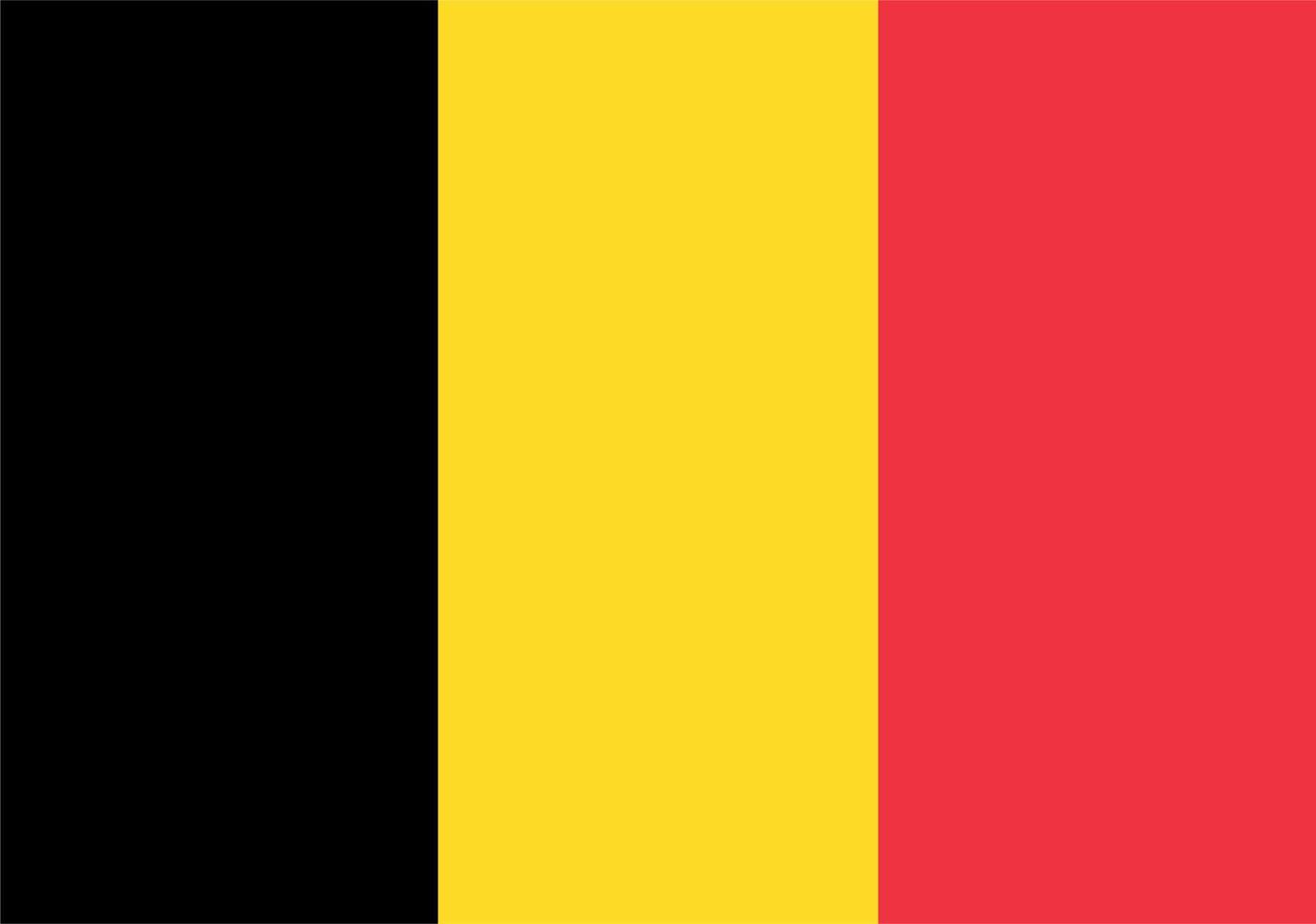 belgische Flagge, Flagge der belgischen Vektorillustration vektor