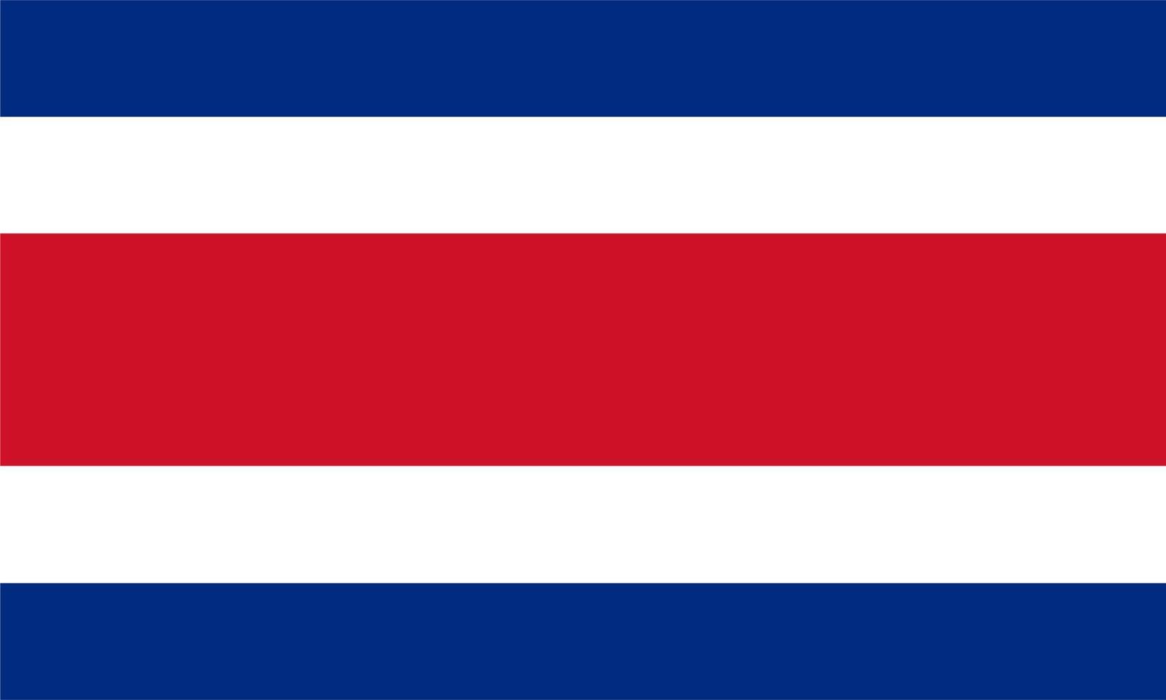 costa rica flagge, flagge von costa rica hochwertiger vektor