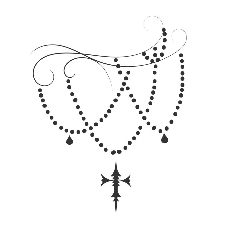 christliches Tattoo-Design mit einem heiligen Kreuz vektor