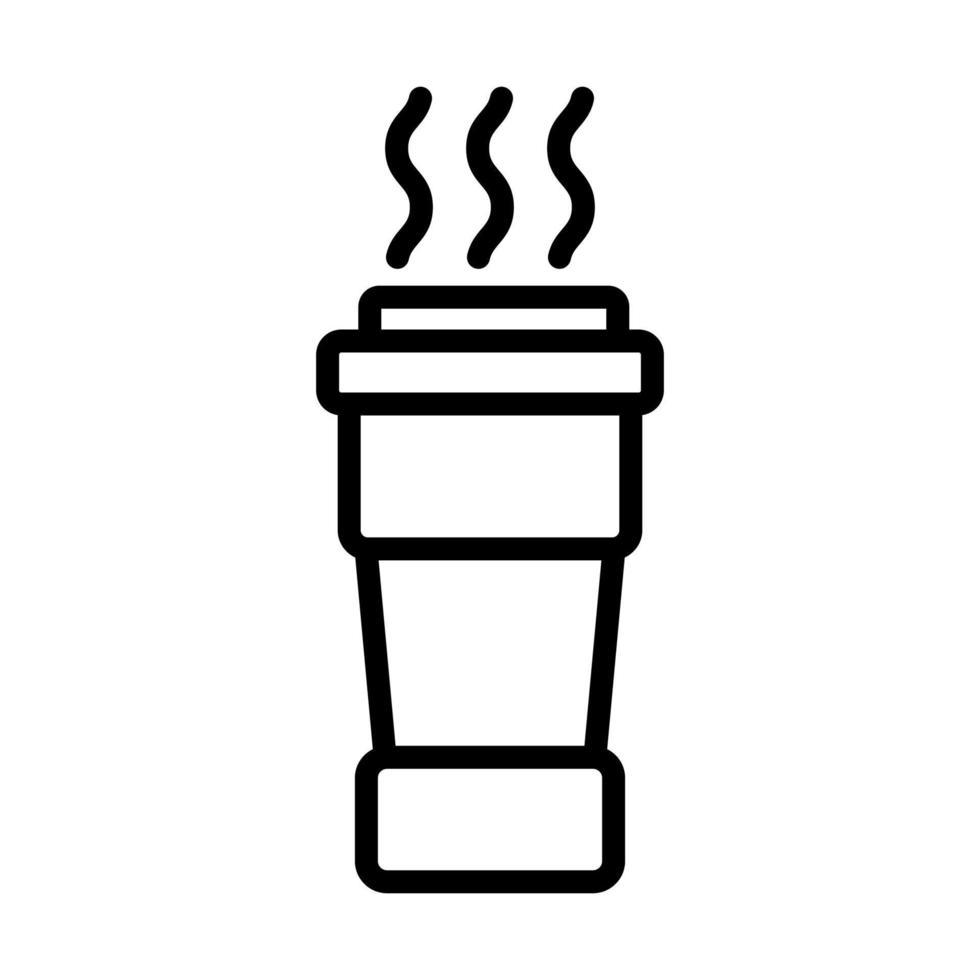 Thermotasse Symbol Vektor Umriss Illustration