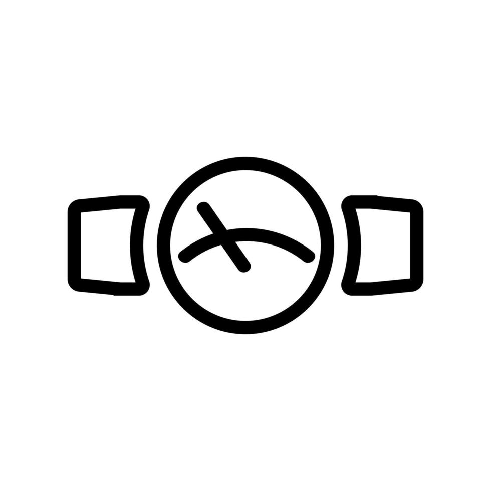 smartwatch ikon vektor. isolerade kontur symbol illustration vektor