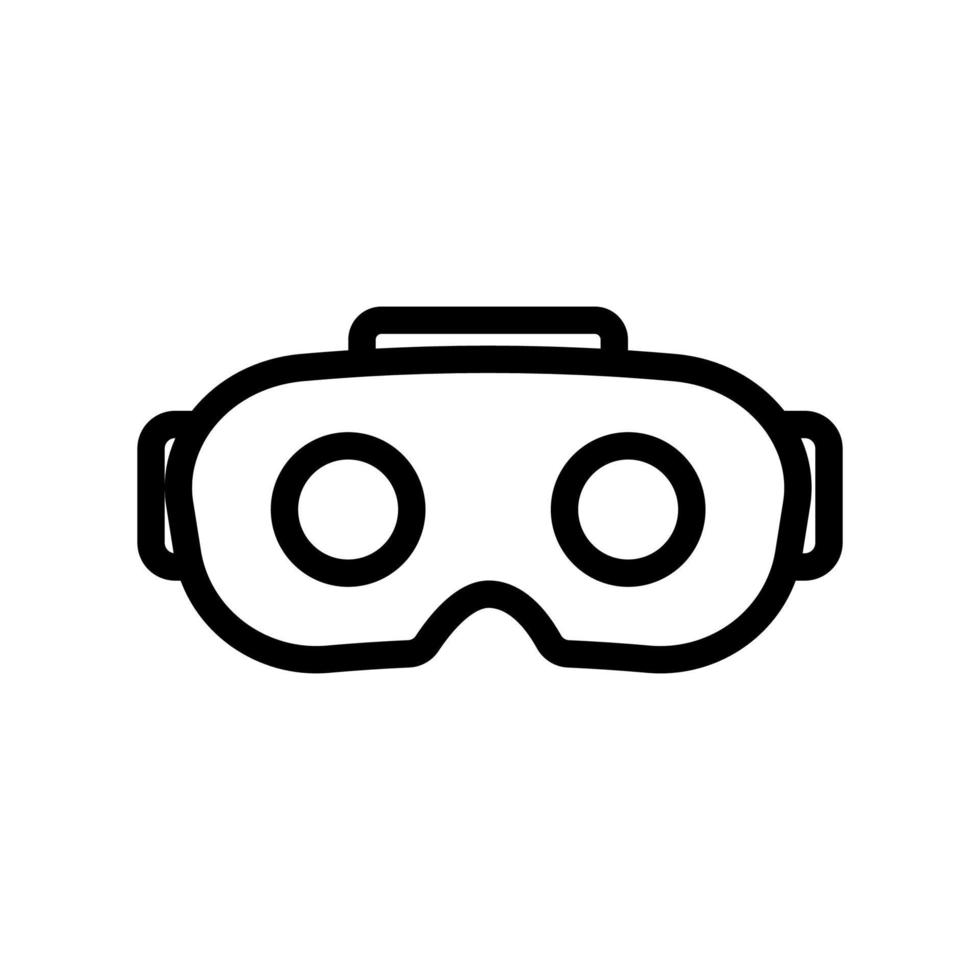 augmented reality ikon vektor glasögon. isolerade kontur symbol illustration