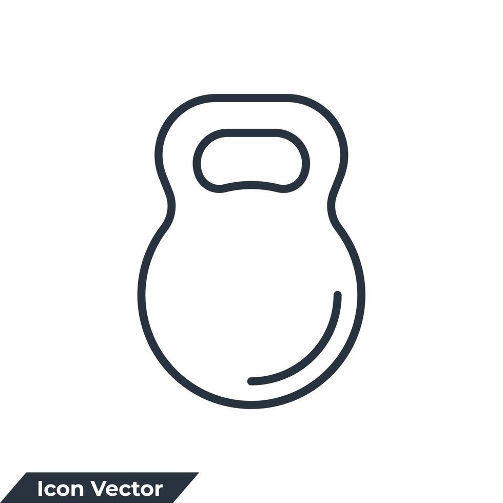 vattenkokare bell ikon logotyp vektor illustration. mäta symbol mall för grafik och webbdesign samling