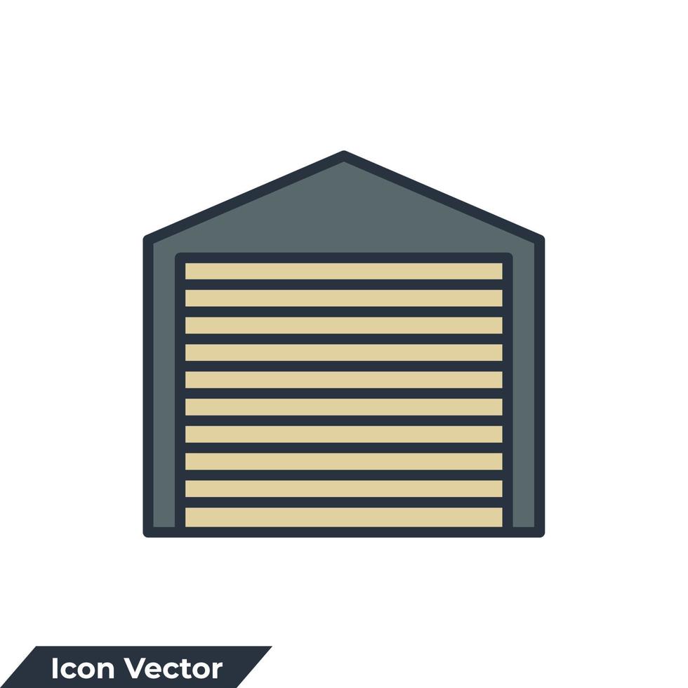 Garage-Symbol-Logo-Vektor-Illustration. Autoservice-Garage-Symbolvorlage für Grafik- und Webdesign-Sammlung vektor