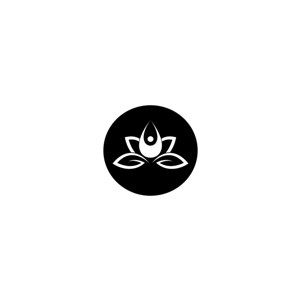 Meditation-Yoga-Symbol-Vektor-Illustration vektor