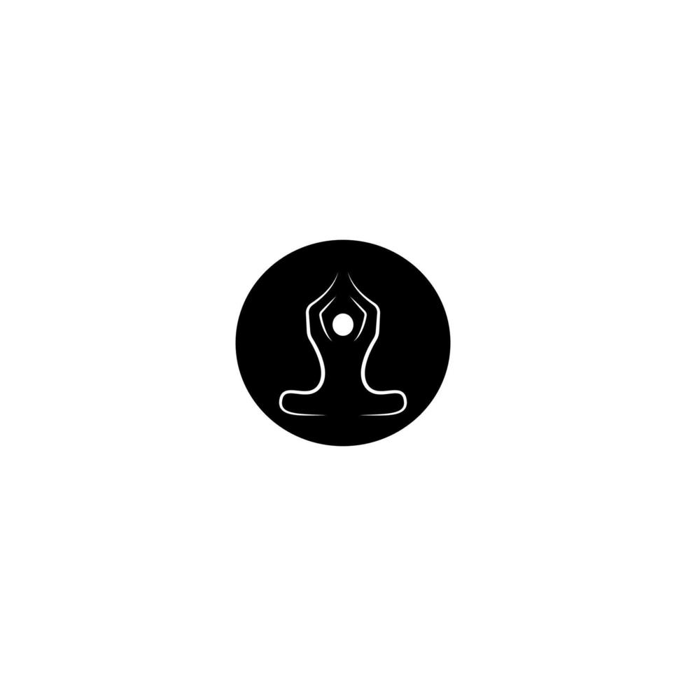 Meditation-Yoga-Symbol-Vektor-Illustration vektor