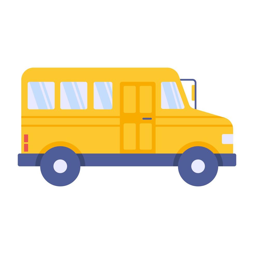 Vektordesign des Busses, editierbares Symbol vektor