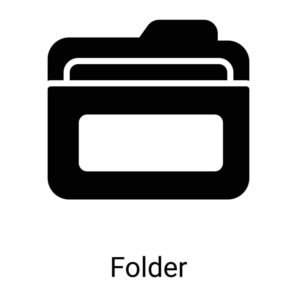 Ordner, Dokumentzeilensymbol isoliert auf weißem Hintergrund vektor