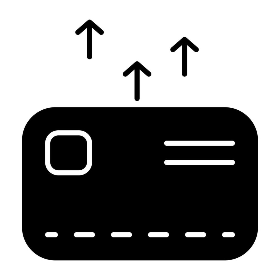 perfekt designikon för betalkort vektor