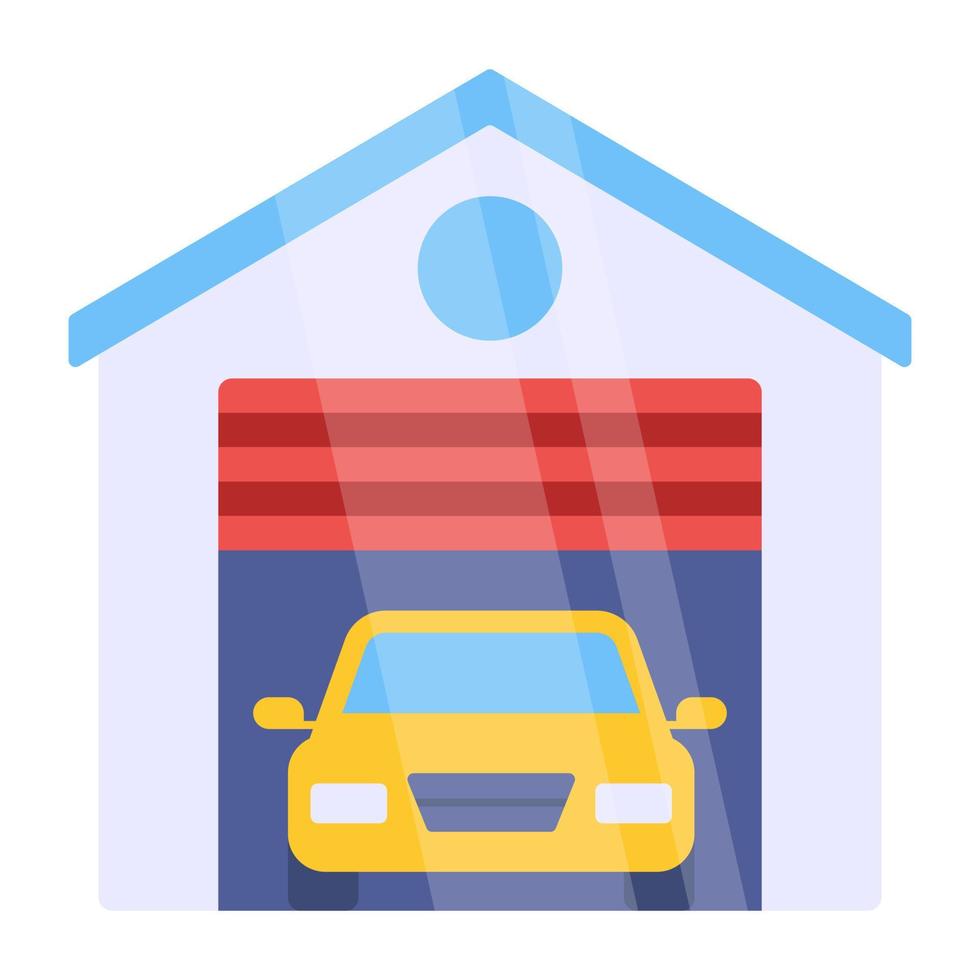 Premium-Download-Symbol der Garage vektor