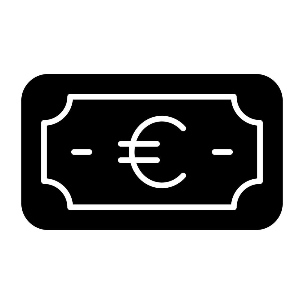 en perfekt designikon för eurovaluta vektor