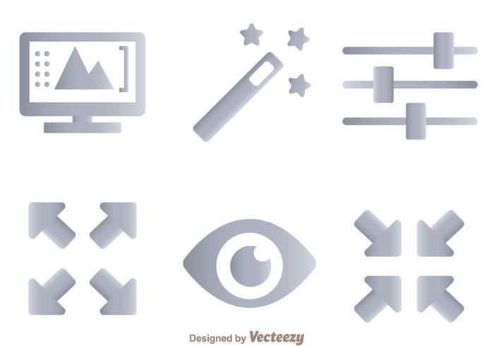 Fotobearbeitung Tool Icons vektor