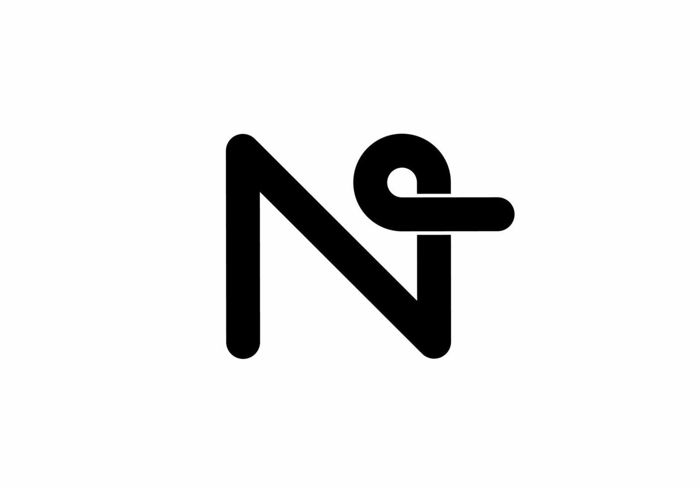 nv nv nv Anfangsbuchstaben Logo isoliert auf weißem Hintergrund vektor