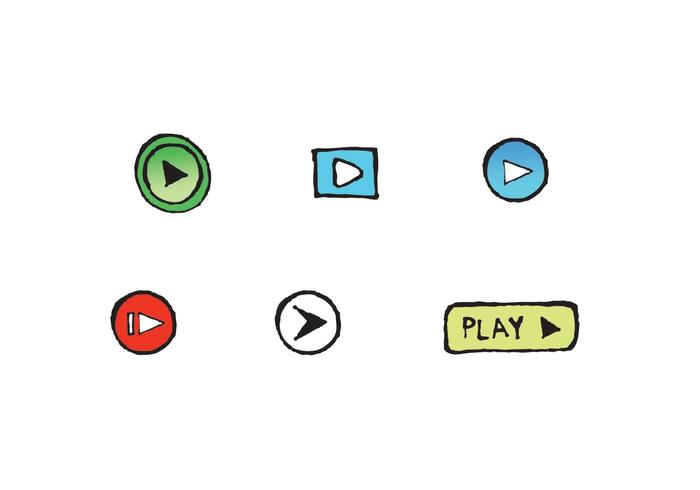 Free Play Button Icon Vector Serie