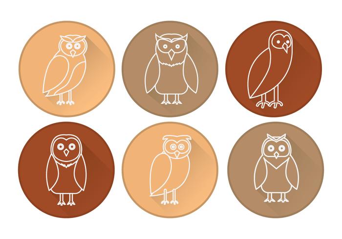Scheune Owl Icon Vektor