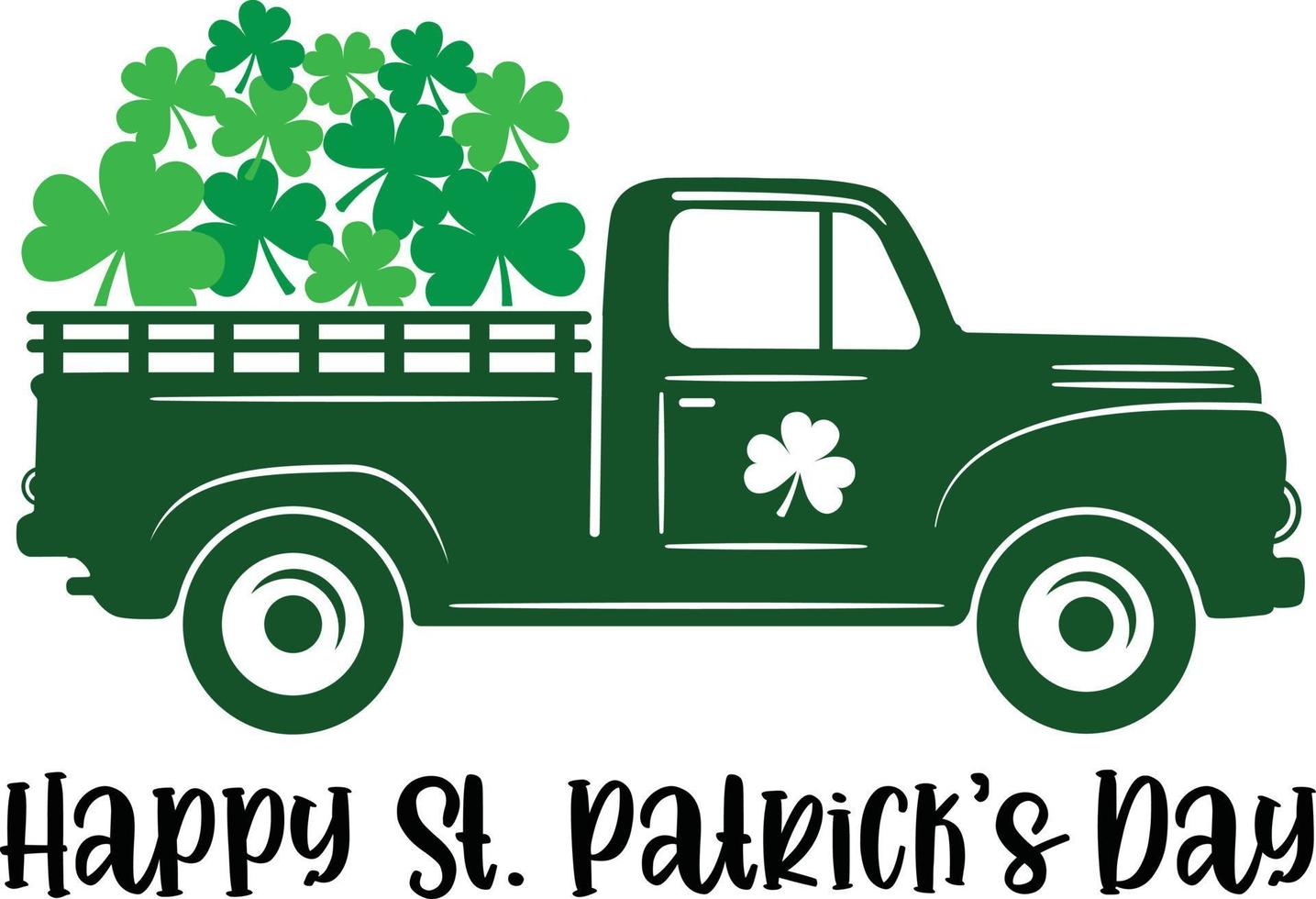 Happy St. Patricks Day Truck 2 vektor