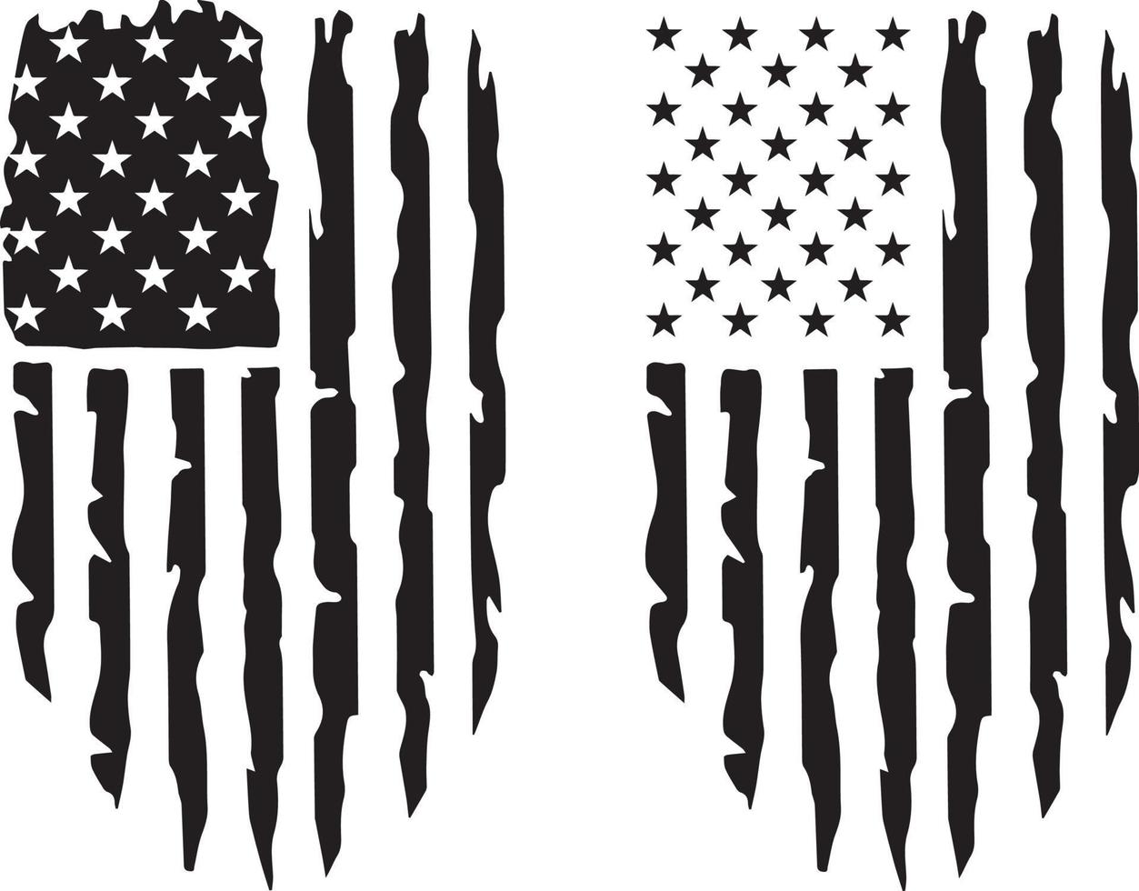 beunruhigte amerikanische Flagge 04 vektor