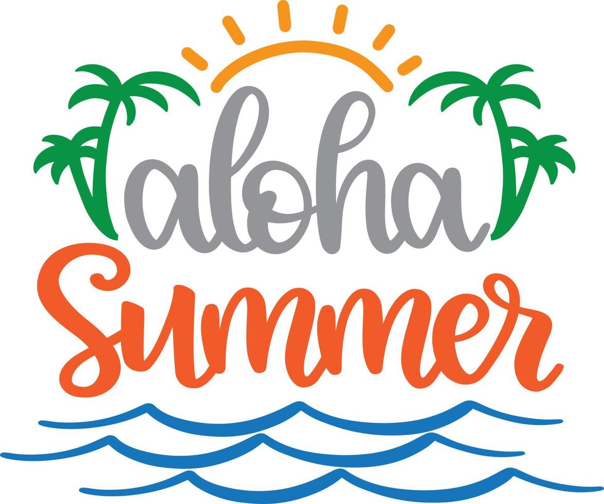 Aloha-Sommer-Vektordatei vektor