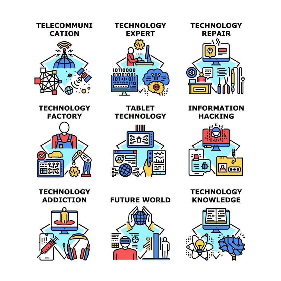 teknik ikon vektor illustration