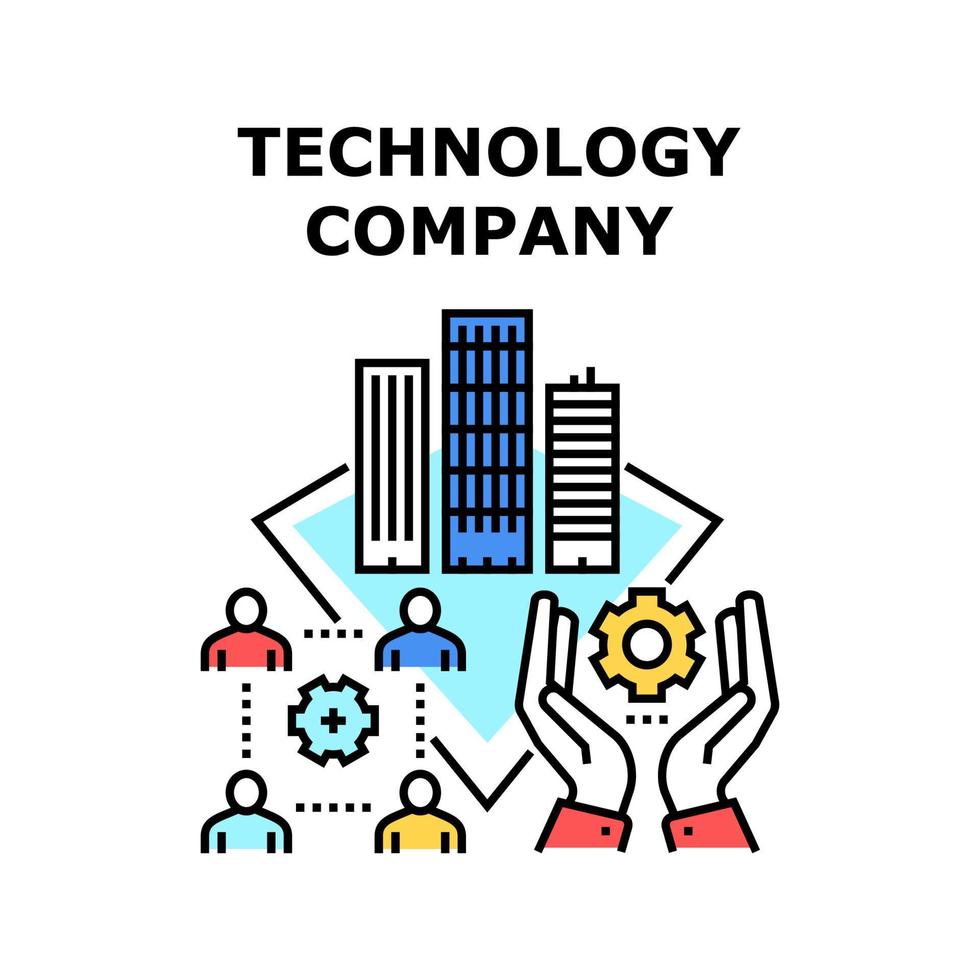 technologieunternehmen symbol vektor illustration