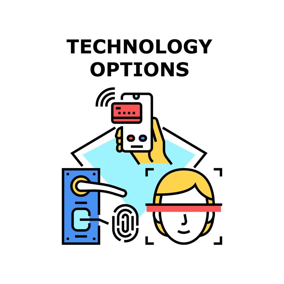 Technologie-Optionen-Symbol-Vektor-Illustration vektor