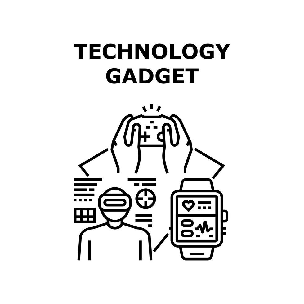 Technologie-Gadget-Symbol-Vektor-Illustration vektor