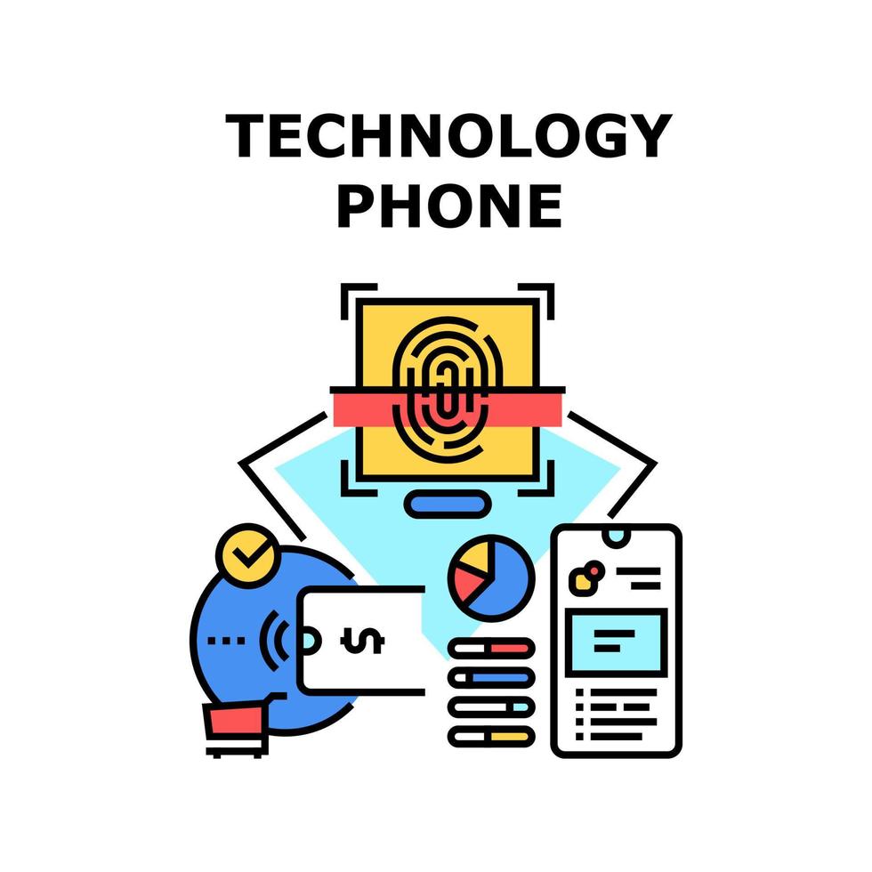 teknik telefon ikon vektor illustration