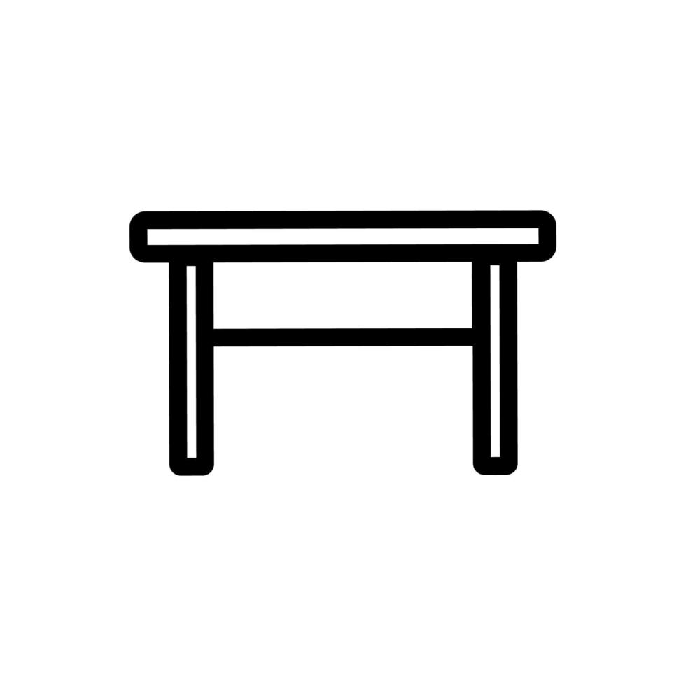 tabell ikon vektor. isolerade kontur symbol illustration vektor
