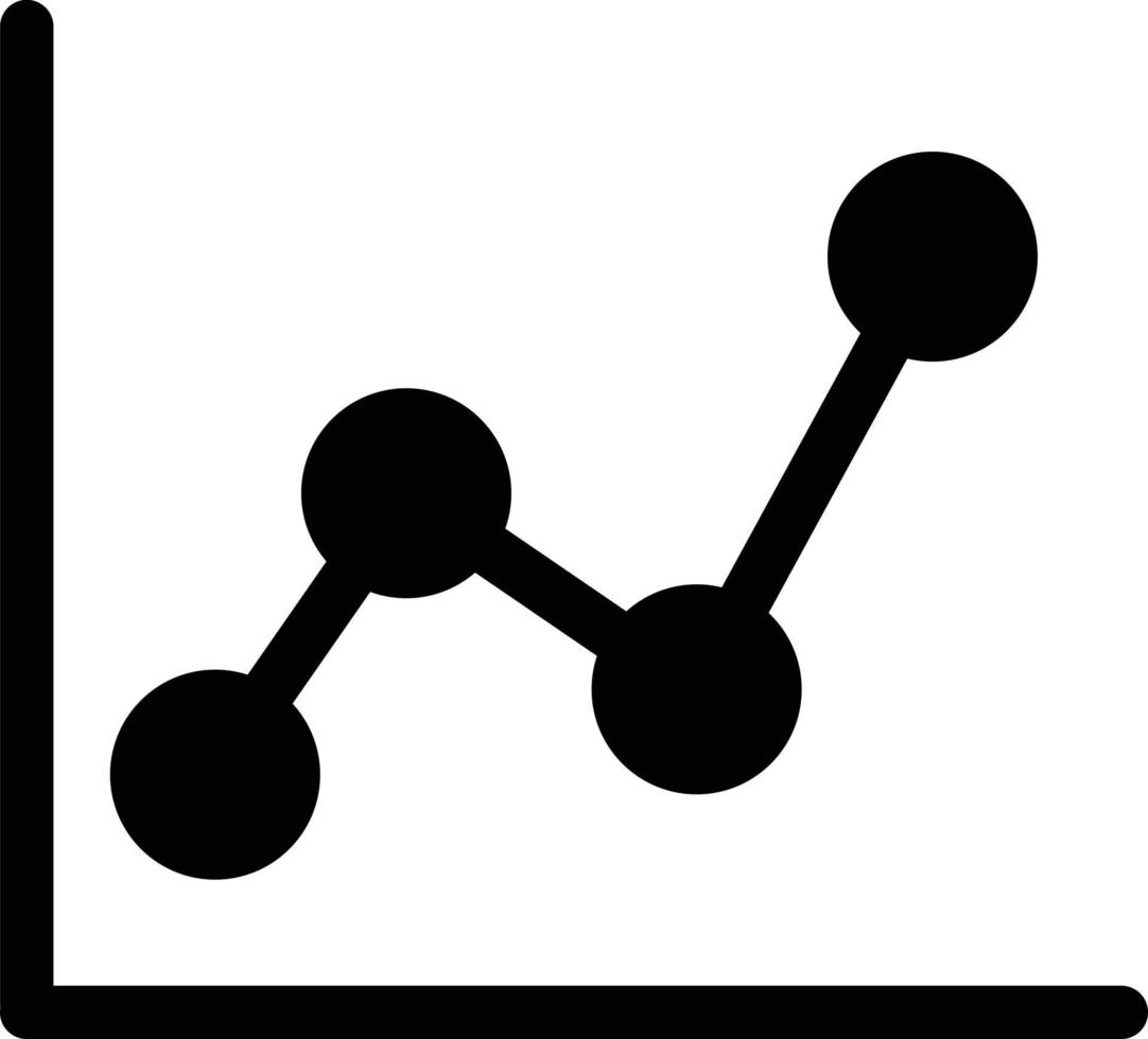 diagram diagram ikon på vit bakgrund. grafer tecken. scatter diagram symbol. platt stil. vektor