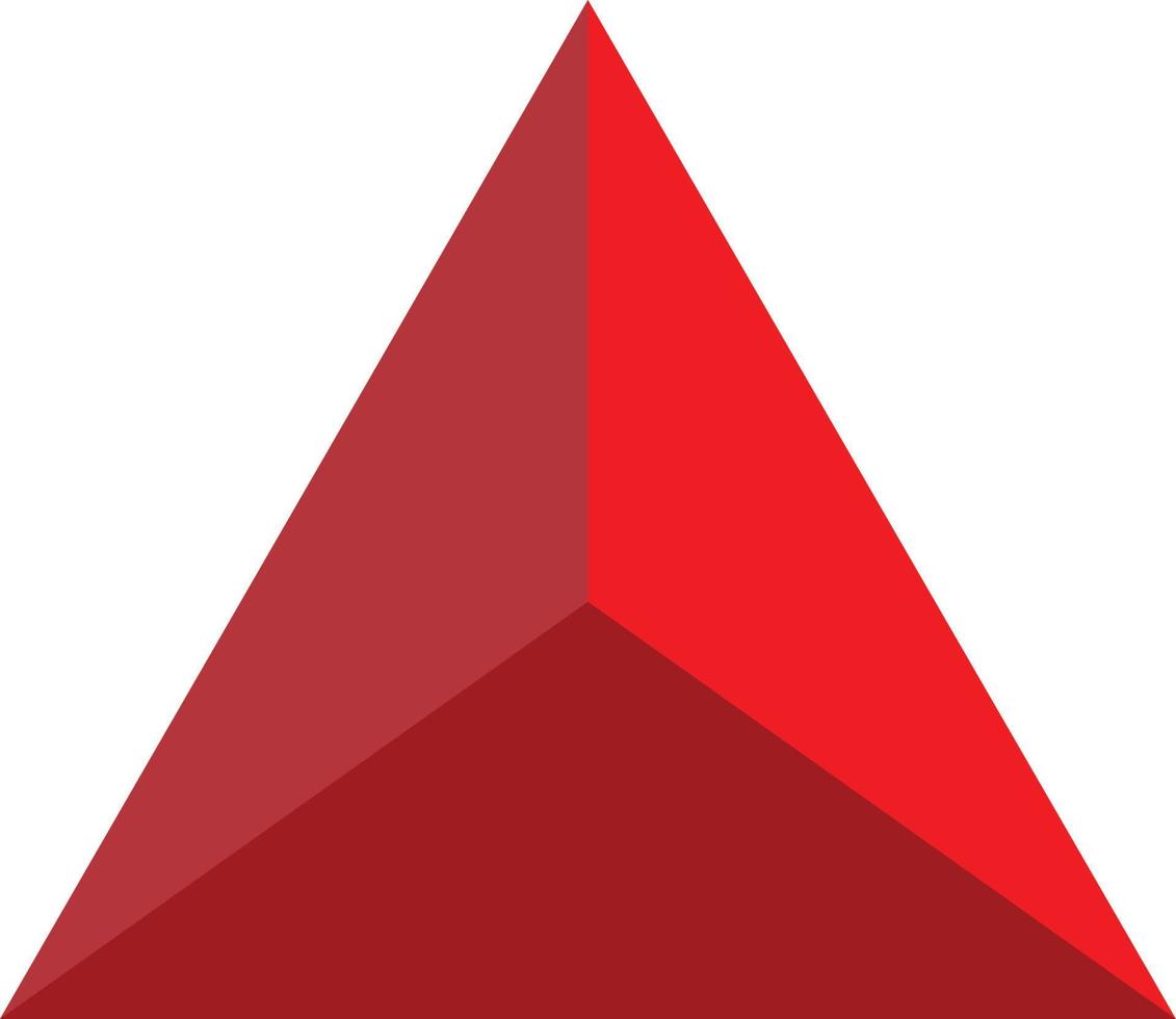 glänsande triangelikon på vit bakgrund. platt stil. triangellogotypikon för din webbdesign, logotyp, app, ui. glänsande triangelsymbol. triangel tecken. vektor