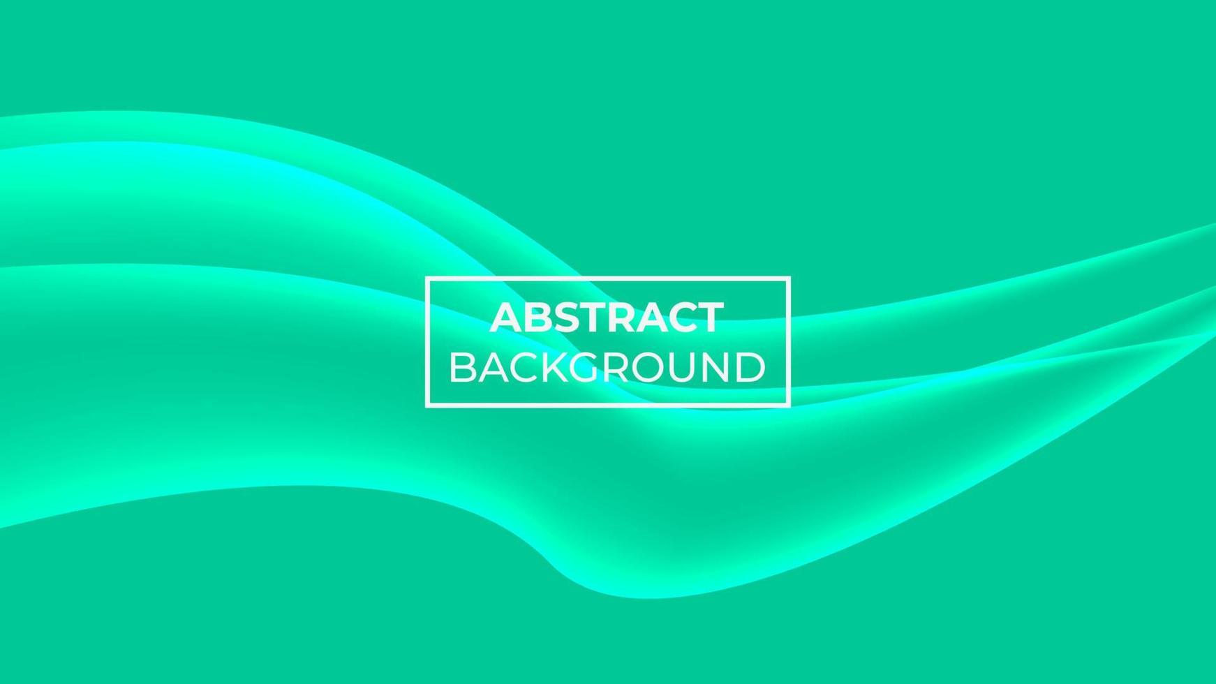 abstrakt bakgrund med ljusgrön färg och effekten av tre vågformer med spetsiga ändar, lätt att redigera vektor