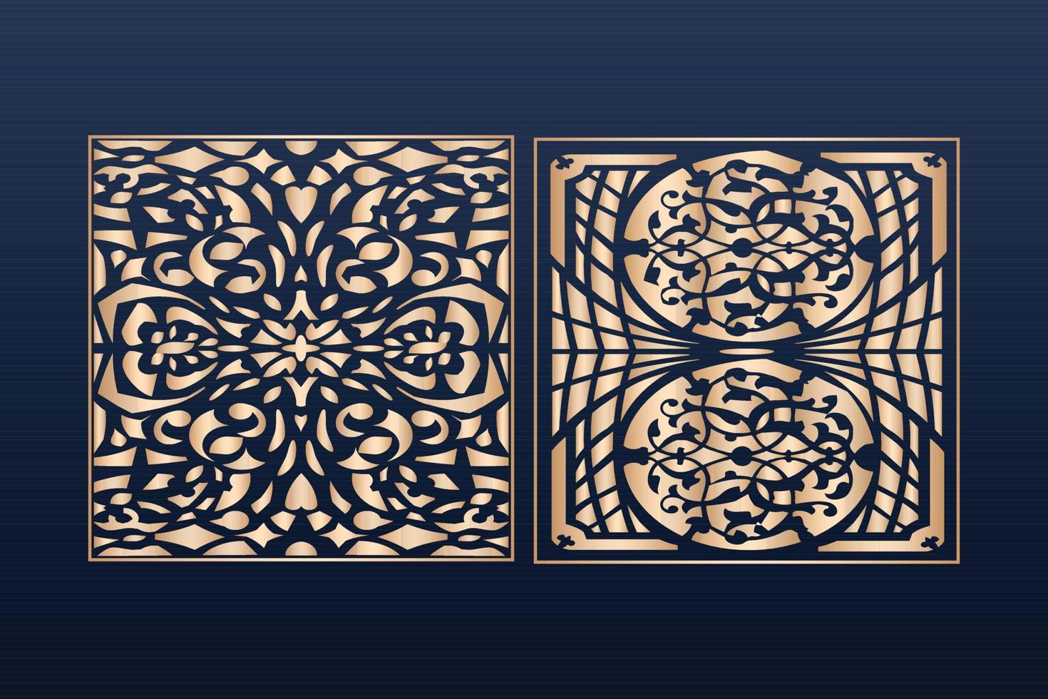 laserskuren prydnadspanel mallar uppsättning dekorativa spetskanter mönster vektor dekorativa element kantram kanter mönster islamiska mönsterfiler dxf laserskuren panelmall cnc-filer