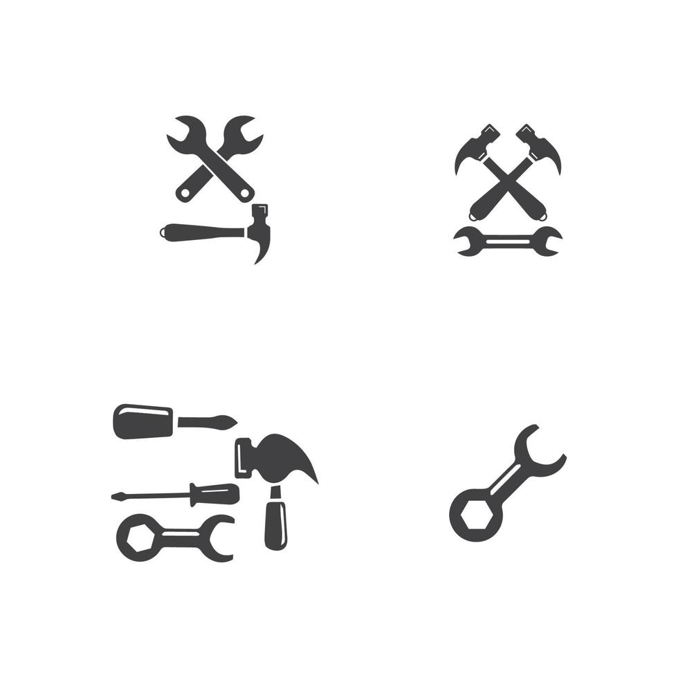 Design-Vorlage für Service-Tools-Vektorsymbol-Illustration vektor