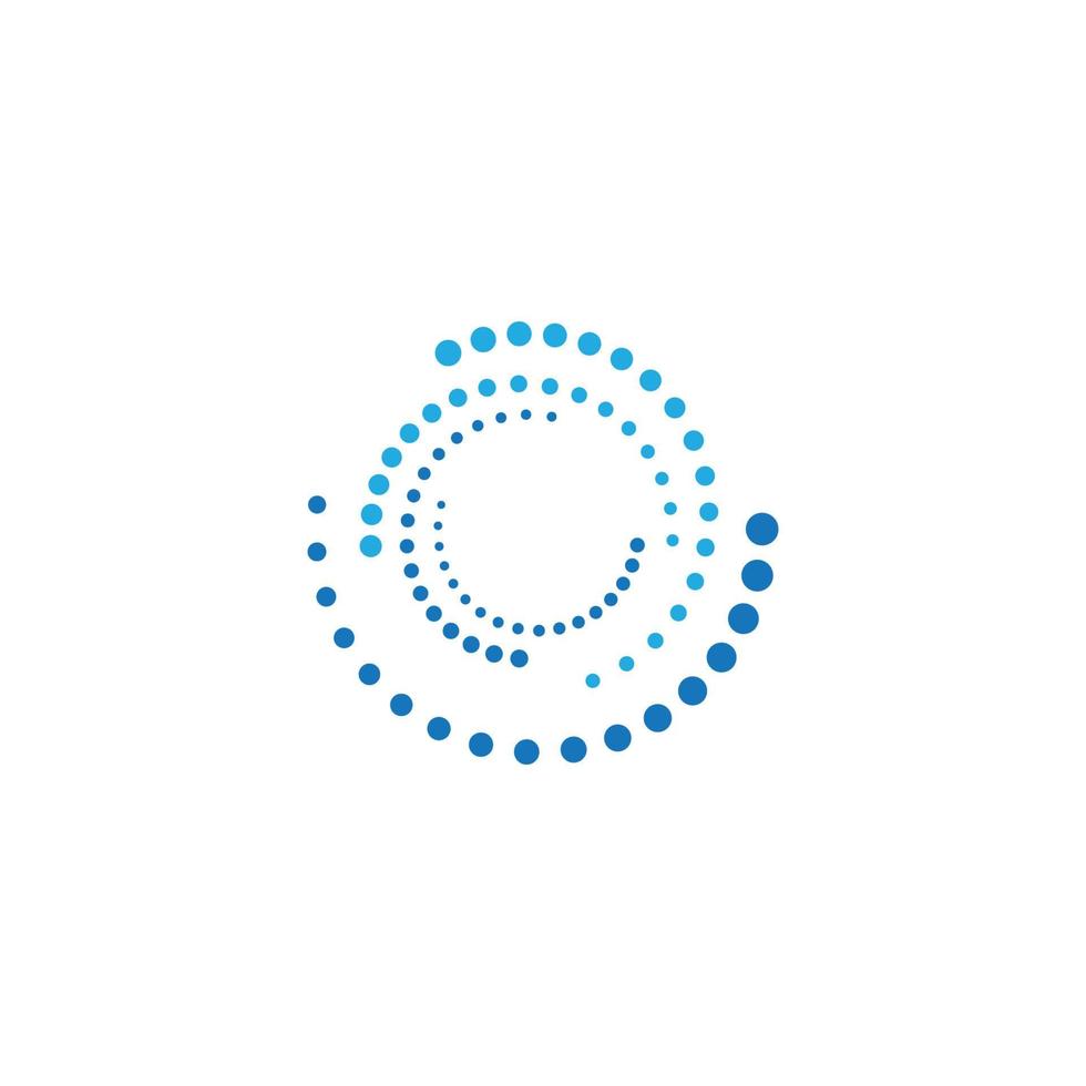 halvton cirkel prickar vektor illustration design