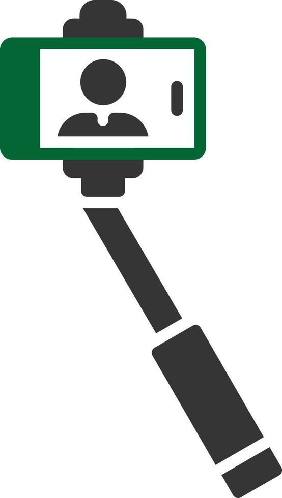 Selfie-Glyphe zweifarbig vektor