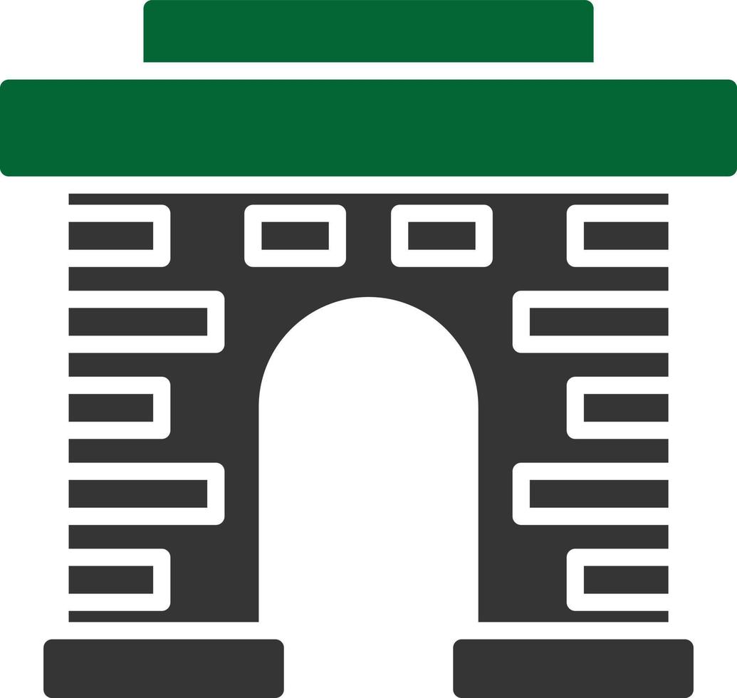 arch glyph två färger vektor