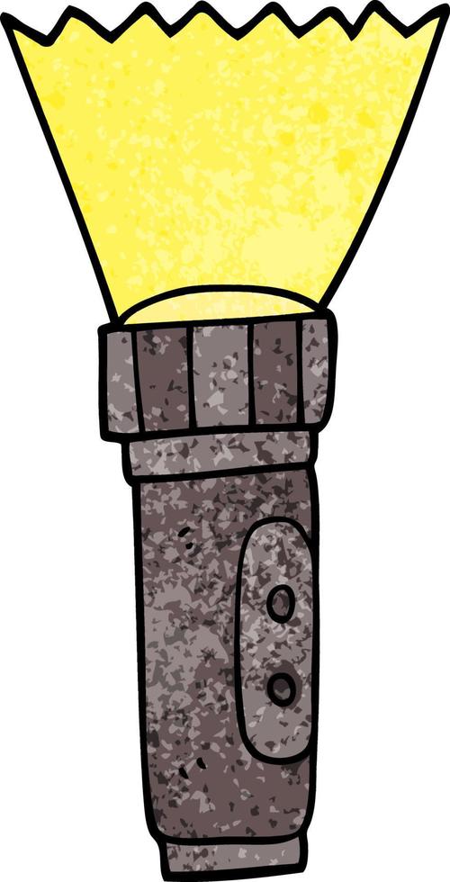 Cartoon-Doodle-Taschenlampe vektor