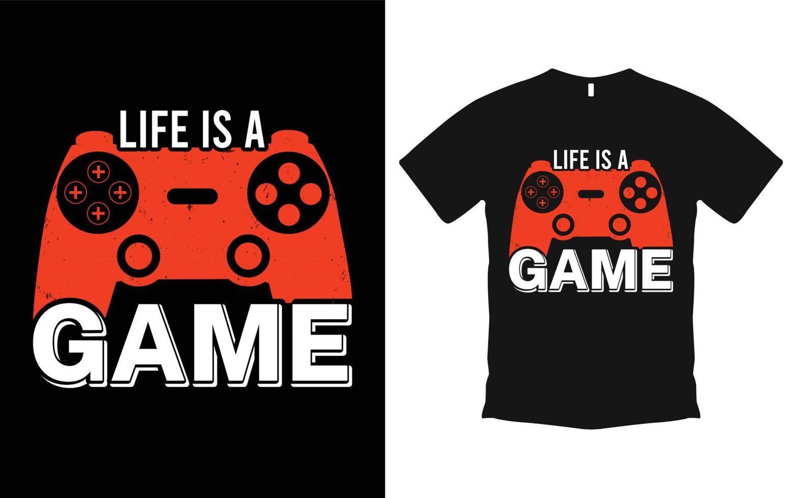 Gaming-Grafik-T-Shirt-Design-Vektor vektor