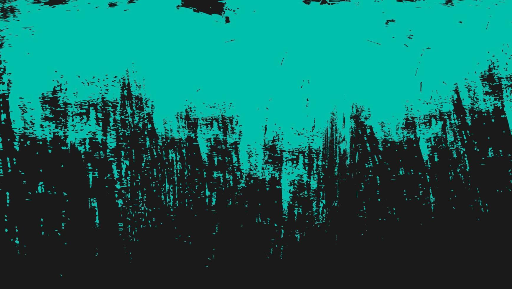 minimale abstrakte Cyan-Grunge-Textur auf schwarzem Hintergrund vektor