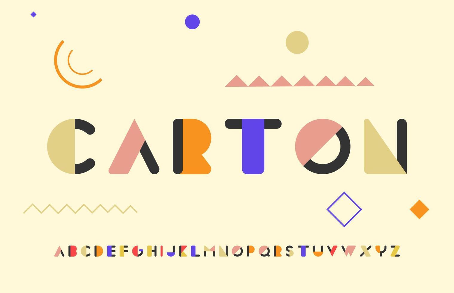 färgglad modern minimal snygg tecknad kalligrafi alfabetet versaler logotyp design vektor