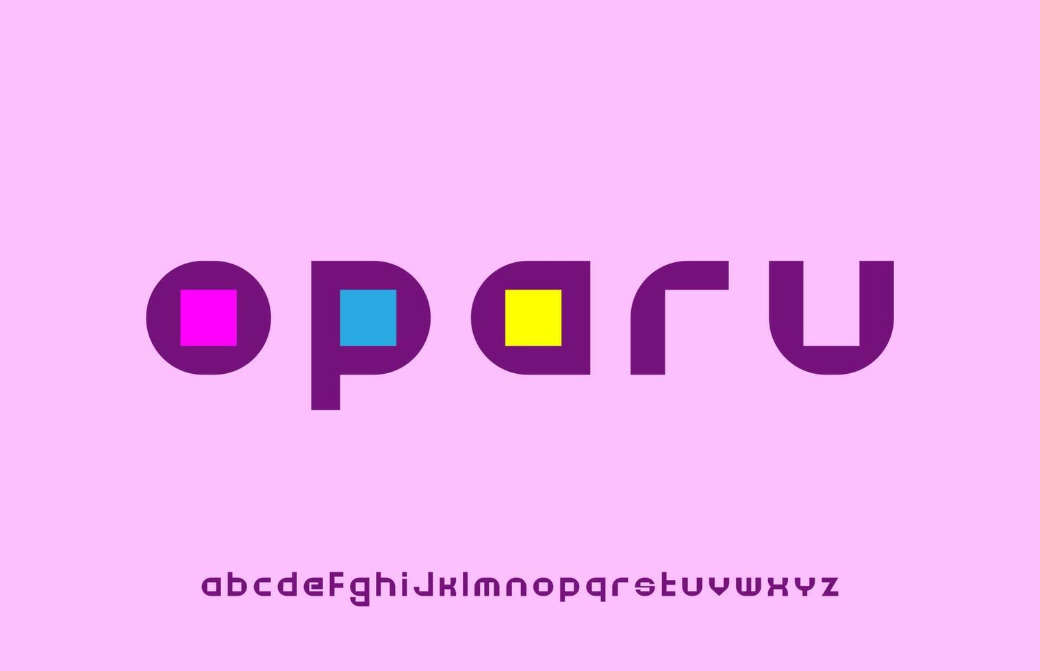 modern minimal färgglad kalligrafi alfabetets logotypdesign vektor