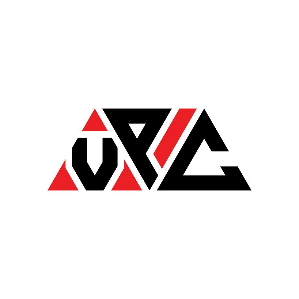 vpc-Dreieck-Buchstaben-Logo-Design mit Dreiecksform. vpc-Dreieck-Logo-Design-Monogramm. vpc-Dreieck-Vektor-Logo-Vorlage mit roter Farbe. vpc dreieckiges Logo einfaches, elegantes und luxuriöses Logo. vpc vektor