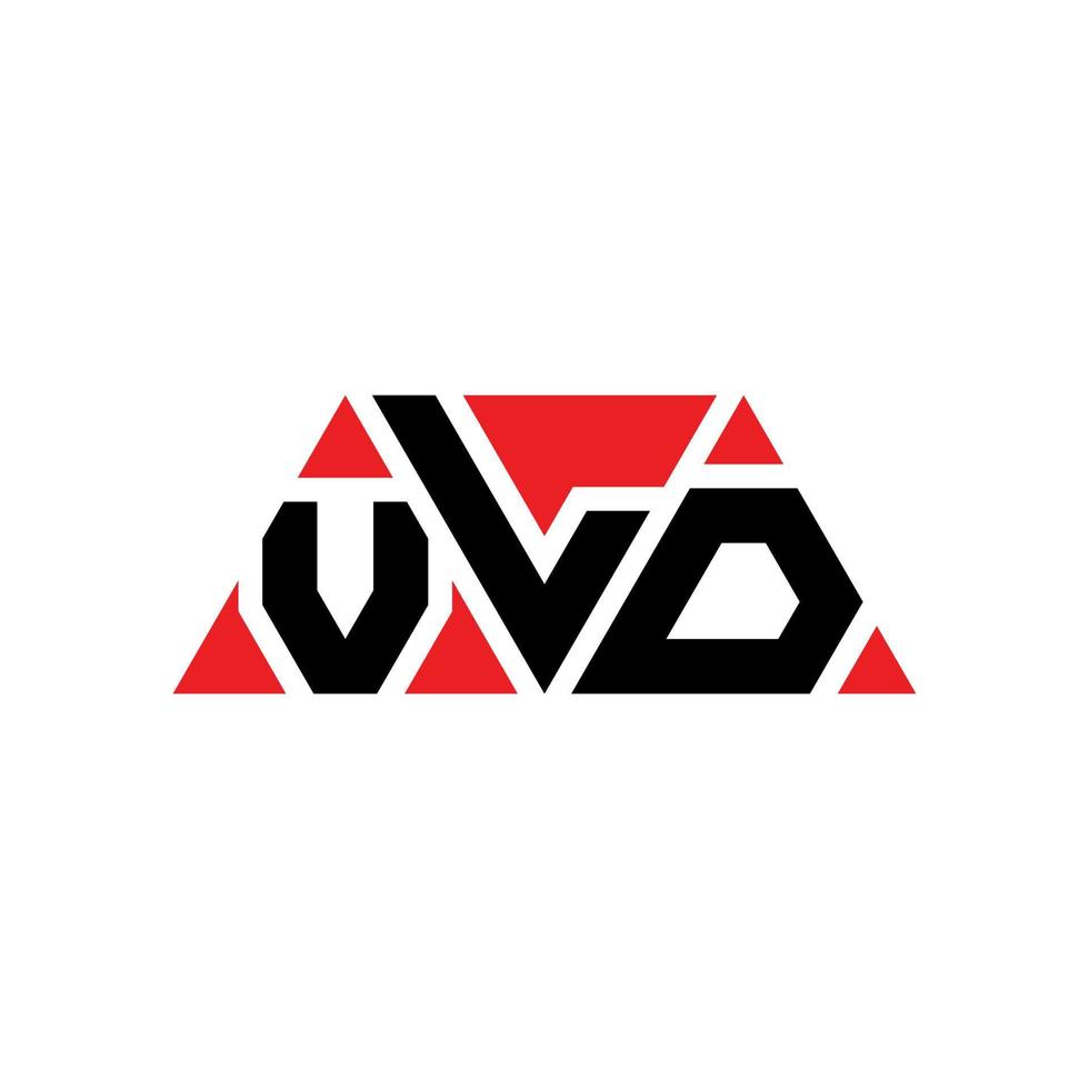 VLD-Dreieck-Buchstaben-Logo-Design mit Dreiecksform. VLD-Dreieck-Logo-Design-Monogramm. VLD-Dreieck-Vektor-Logo-Vorlage mit roter Farbe. vld dreieckiges logo einfaches, elegantes und luxuriöses logo. vld vektor