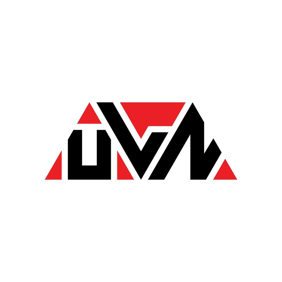 uln-Dreieck-Buchstaben-Logo-Design mit Dreiecksform. uln-Dreieck-Logo-Design-Monogramm. uln-Dreieck-Vektor-Logo-Vorlage mit roter Farbe. uln dreieckiges Logo einfaches, elegantes und luxuriöses Logo. uln vektor