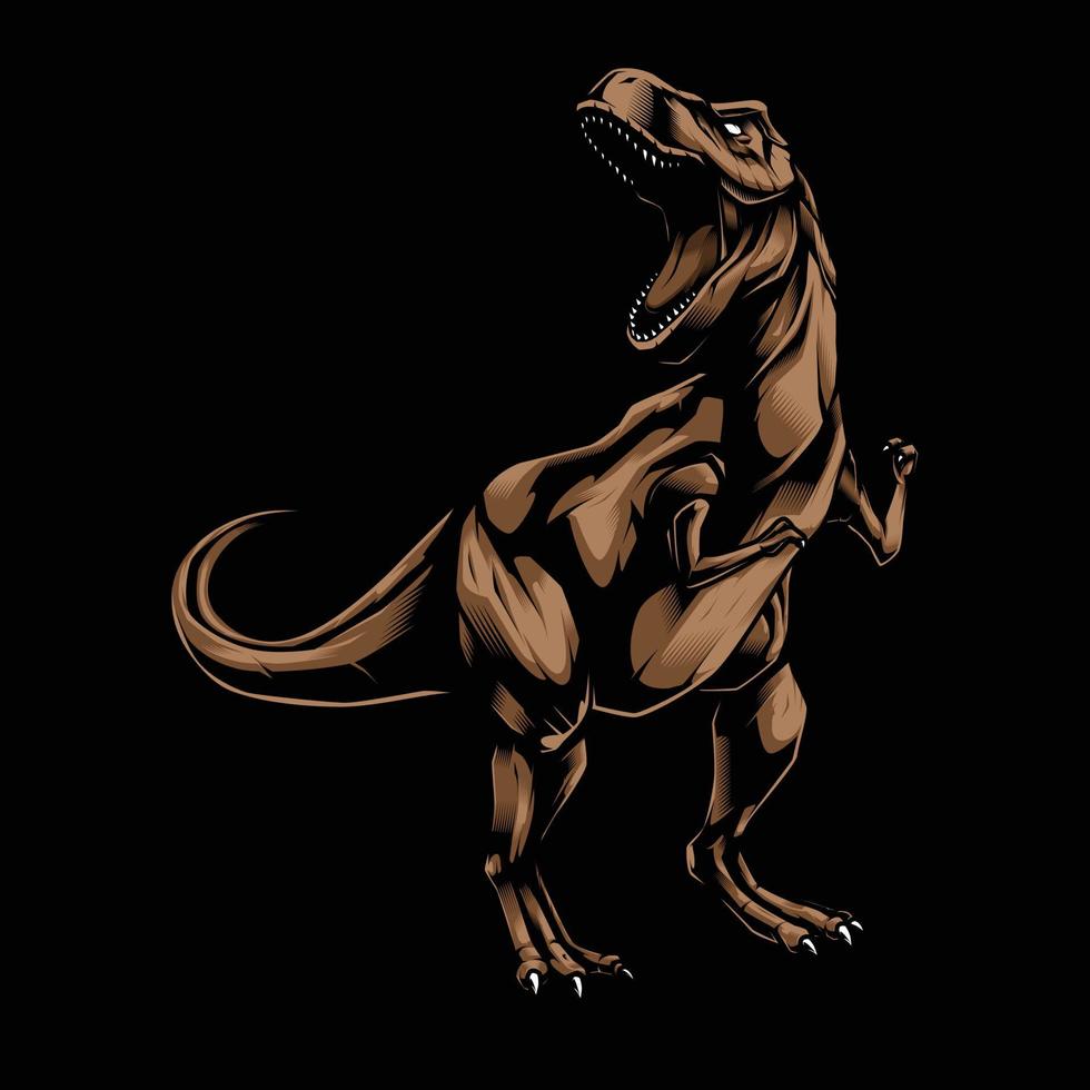 Tyranosaurus rex-Vektorillustrationsdesign vektor