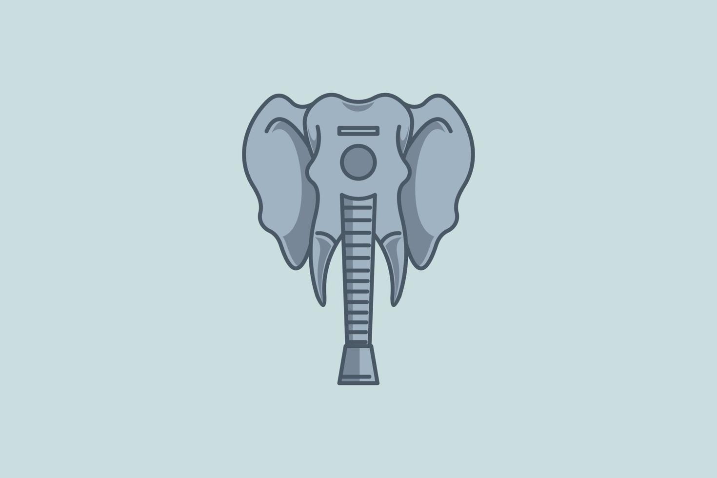 gitarr elefant illustration enkel vektor