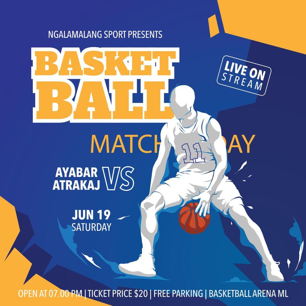 Basketball-Matchday-Turnier vektor