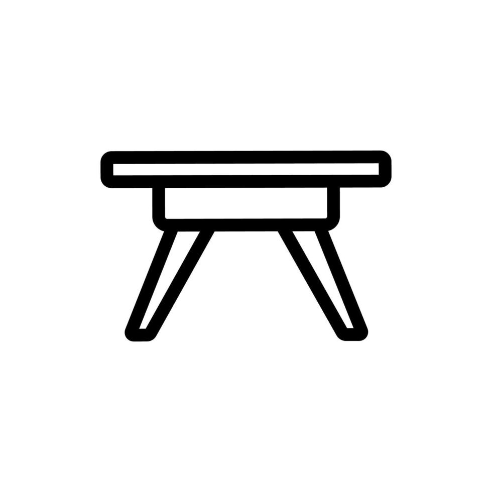 tabell ikon vektor. isolerade kontur symbol illustration vektor