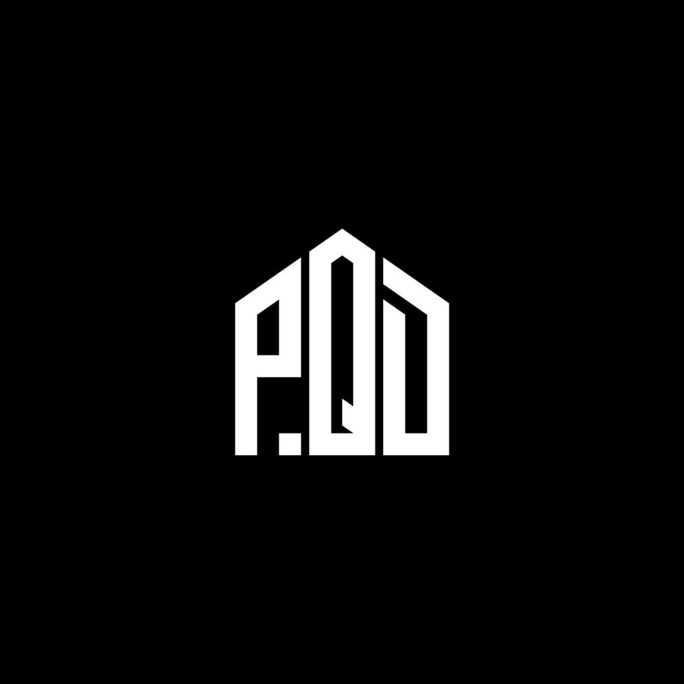 pqd brev design.pqd brev logotyp design på svart bakgrund. pqd kreativa initialer brev logotyp koncept. pqd brev design.pqd brev logotyp design på svart bakgrund. sid vektor
