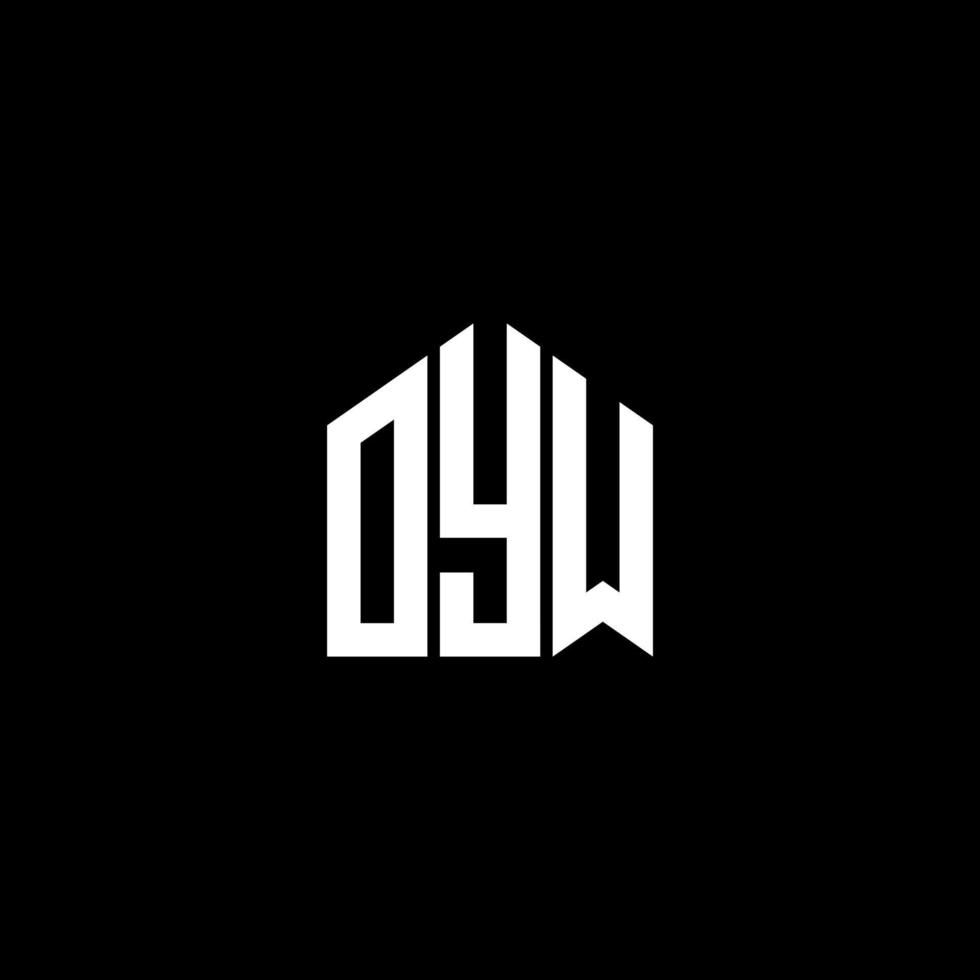 oyw-Buchstaben-Design.oyw-Buchstaben-Logo-Design auf schwarzem Hintergrund. oyw kreative Initialen schreiben Logo-Konzept. oyw-Buchstaben-Design.oyw-Buchstaben-Logo-Design auf schwarzem Hintergrund. Ö vektor